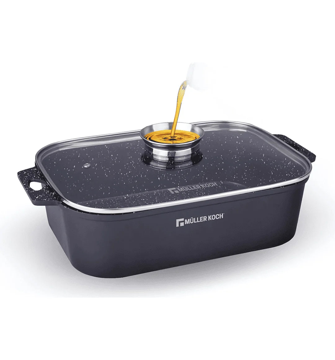 Muller Kitchen 35cm Roasting Pan with Aroma Cover